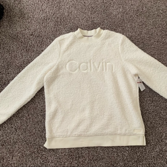 Calvin Klein Sherpa Sweater - Picture 9 of 11